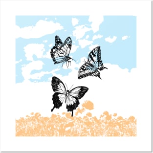 Butterflies print Posters and Art